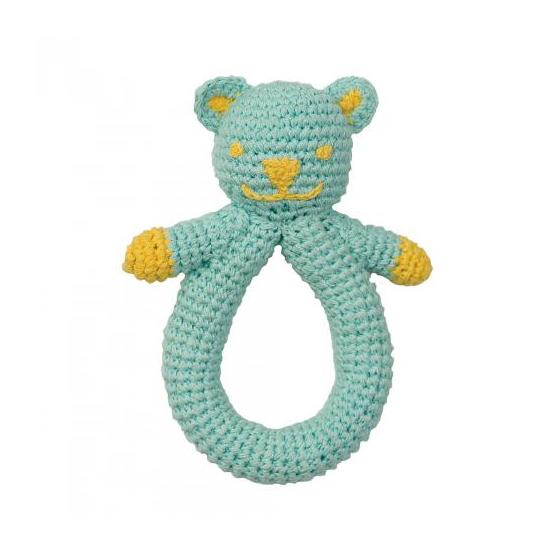 PEPPA Crochet rattles bear blue - Kliknutím zobrazíte detail obrázku.