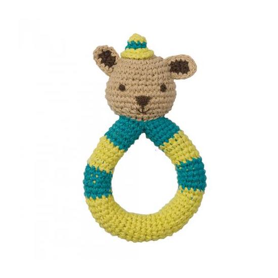 PEPPA Crochet rattles squirrel blue/green - Kliknutím zobrazíte detail obrázku.