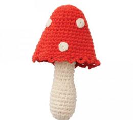 PEPPA Crochet Rattles mus - houbička