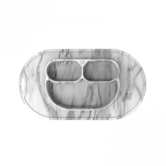 Jednodílná jídelní podložka silikon - Marble - Kliknutím zobrazíte detail obrázku.