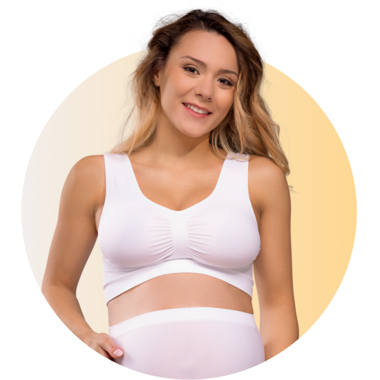 CARRIWELL Těhotenská podprsenka - BÍLÁ - Kliknutím zobrazíte detail obrázku.