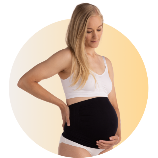 CARRIWELL Těhotenský podpůrný pás přes bříško - ČERNÝ - Kliknutím zobrazíte detail obrázku.