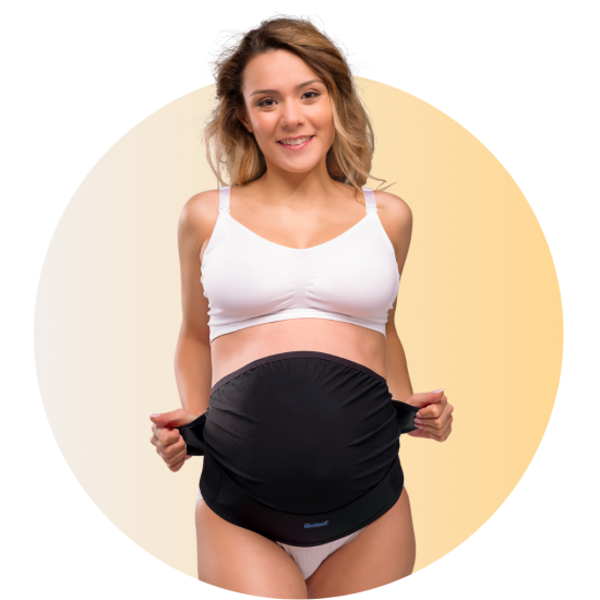CARRIWELL Těhotenský nastavitelný podpůrný pás přes bříško- ČERNÝ - Kliknutím zobrazíte detail obrázku.