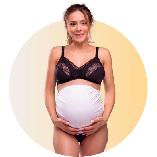 CARRIWELL Těhotenský nastavitelný podpůrný pás přes bříško BÍLÝ - Kliknutím zobrazíte detail obrázku.