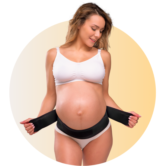 CARRIWELL Těhotenský nastavitelný podpůrný pás pod bříško - ČERNÝ - Kliknutím zobrazíte detail obrázku.