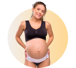 CARRIWELL Těhotenský nastavitelný podpůrný pás pod bříško - BÍLÝ