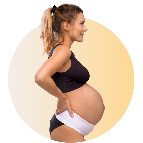 CARRIWELL Těhotenský nastavitelný podpůrný pás pod bříško - BÍLÝ - Kliknutím zobrazíte detail obrázku.