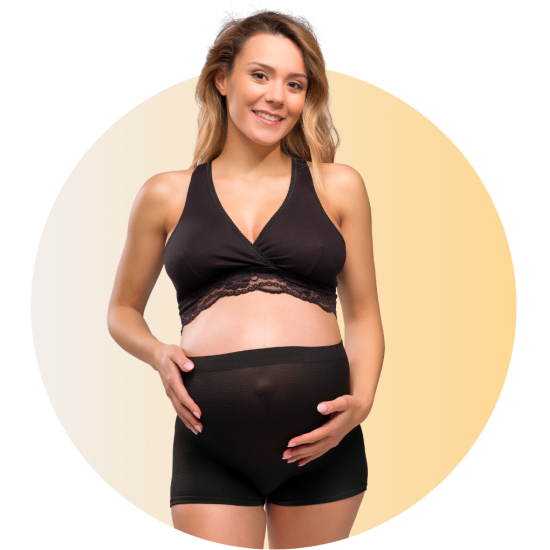 Carriwell Kalhotky do porodnice Deluxe těhotenské i po porodu 2 ks černé - Kliknutím zobrazíte detail obrázku.